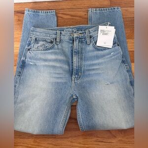 Etica Jeans Marcella Modern High Rise Light Was Rip Current Size 27 NWT